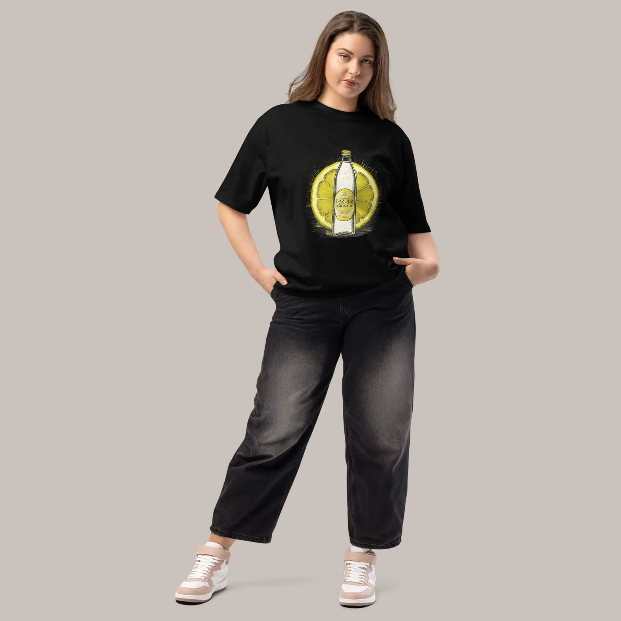 Gazouz- oversized heavyweight t-shirt 7anin
