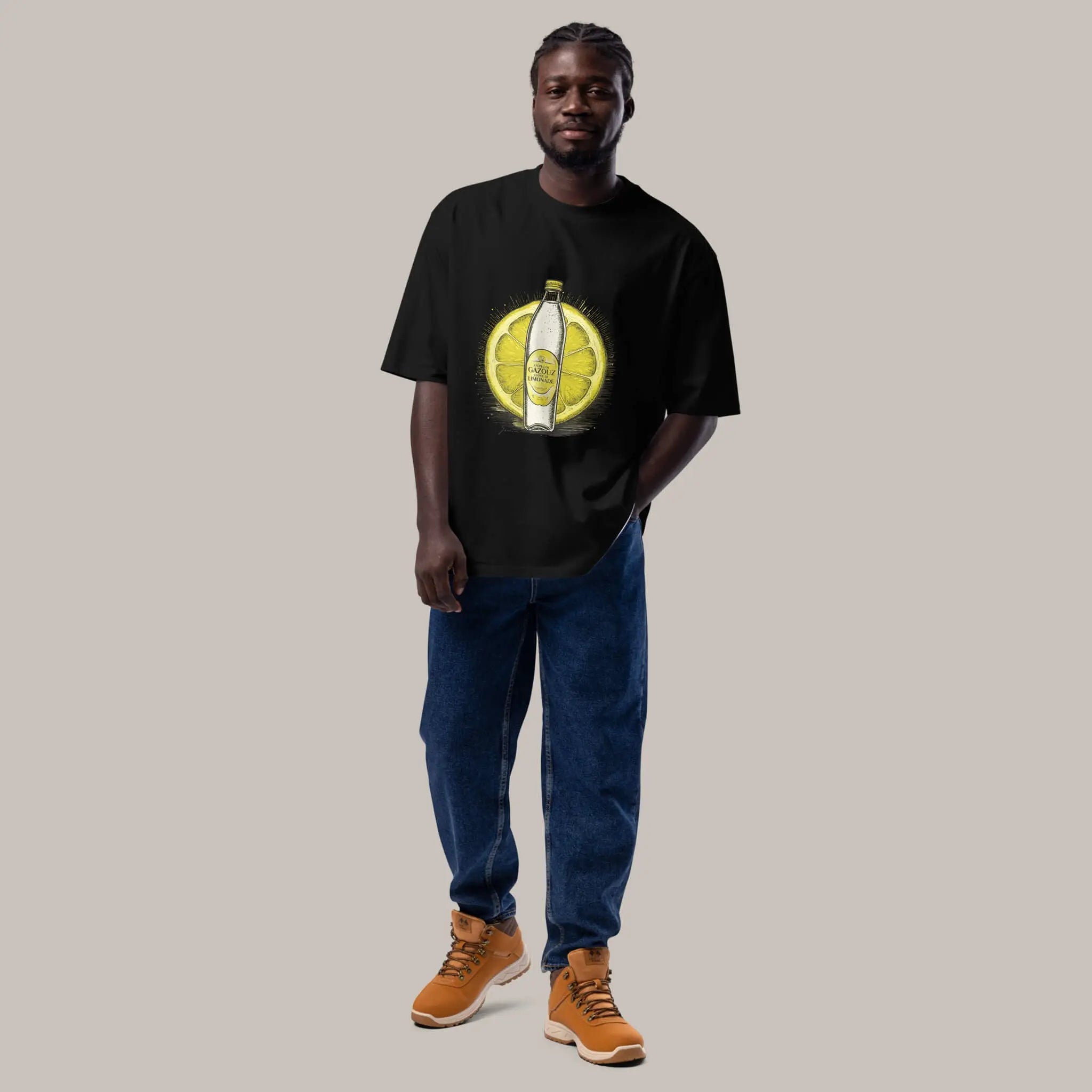Gazouz- oversized heavyweight t-shirt 7anin